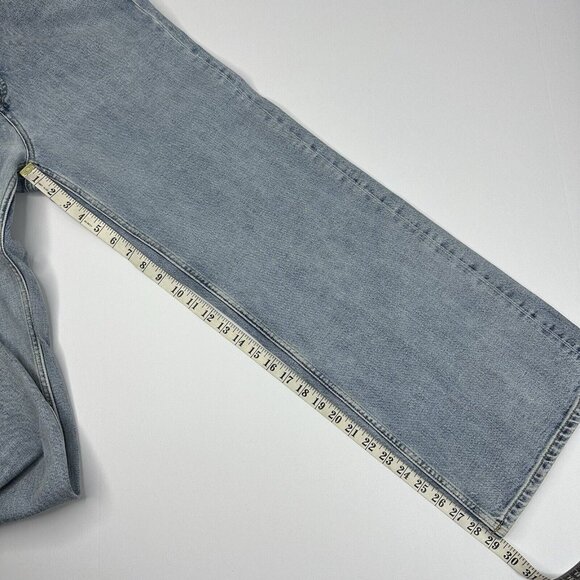 Everlane‎ Women's NWT Light Blue The Way-High Wide Leg Flare Jean W30/L29.25 - Picture 11 of 13